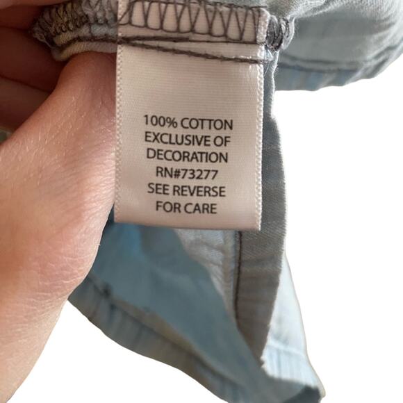 Mudd Lightweight 3/4 Sleeve Pullover Jean Dress Embroidery Detail Girl’s size 8 - Picture 6 of 6